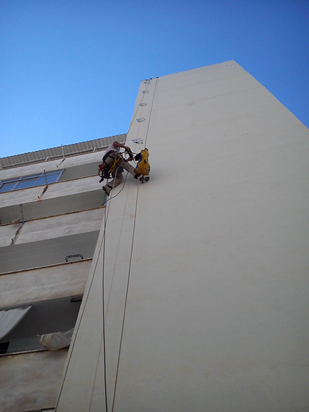 Conducto de extracción de humos antes de la instalación