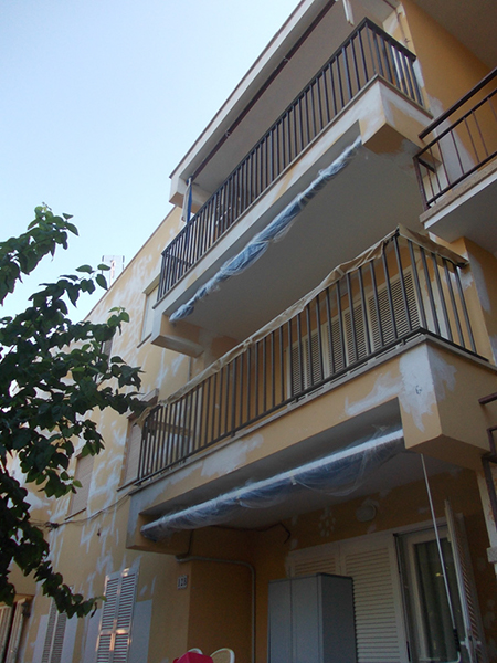 Zona del edificio pendiente de reformar