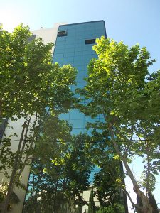 Limpieza cristales edificio VISIONLAB